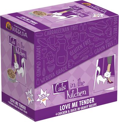 Bundle: Weruva Cats in the Kitchen Mack, Jack & Sam Salmon, Mackerel & Tuna Recipe + Cats in the Kitchen Love Me Tender Chicken & Duck Recipe Cat Food Pouches