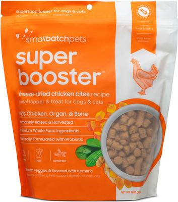 Super Booster Duck Bites Grain-Free Adult Freeze-Dried Dog & Cat Treats, 7-oz bag