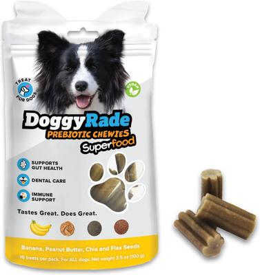 Prebiotic Superfood Peanut Butter, Banana, Chia Seed & Flax Seed Soft & Chewy Dog Treats, 3.53-oz pouch