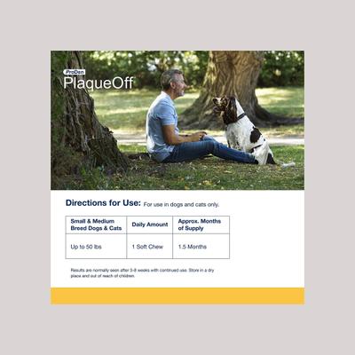 PlaqueOff Small/Med Breed Soft Chews Dog Treat, 45 count