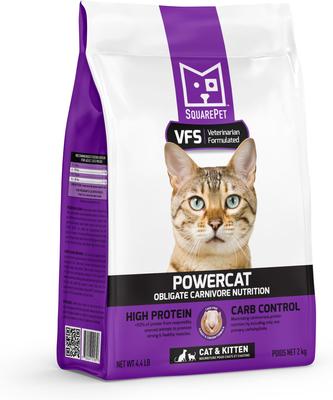 VFS PowerCat Turkey & Chicken High Protein Dry Cat Food, 4.4-lb bag