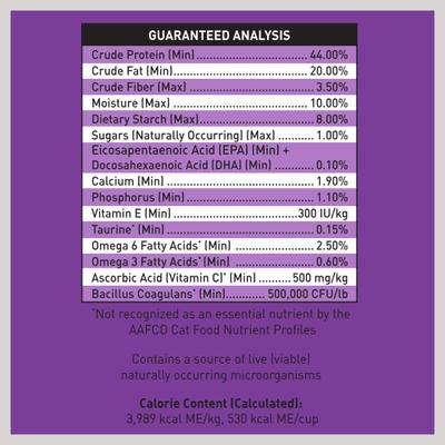 VFS PowerCat Turkey & Chicken High Protein Dry Cat Food, 4.4-lb bag