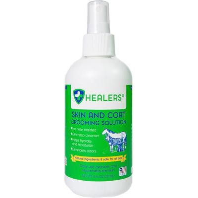 Solución para el cuidado de la piel y el pelaje en aerosol para perros y gatos, botella de 16 onzas líquidas