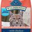 Bundle: Blue Buffalo Wilderness Indoor Hairball & Weight Control Chicken Recipe Grain-Free Dry Cat Food, 11-lb bag + Blue Buffalo Bursts with Savory Seafood Cat Treats, 12-oz tub