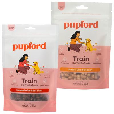Bundle: Pupford Beef Liver + Chicken Training Freeze-Dried Dog Treats