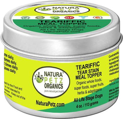TEARIFFIC MEAL TOPPER* Tear Stain Support* Dog Supplement, 4-oz jar
