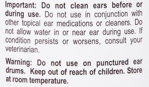 Otic Dog & Cat Ear Infection Treatment without Hydrocortisone, 4-fl oz bottle