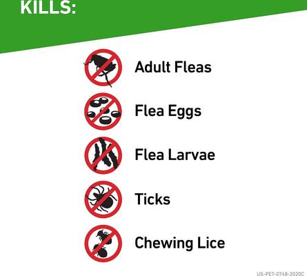 Tratamiento localizado contra pulgas y garrapatas para gatos de más de 1,5 lb, 12 dosis (suministro para 12 meses)