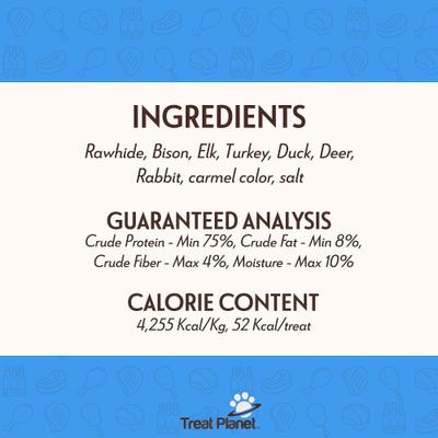 Chew Bits Premium Adult Mixed Proteins Crunchy Natural Dog Chew Treats, 1.5-lb bag