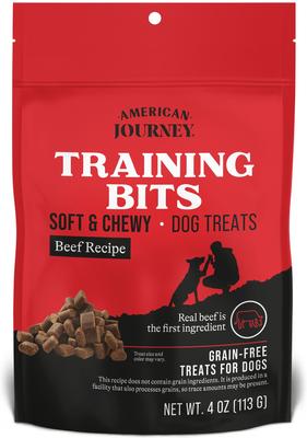 Bundle: Iams ProActive Health Smart Puppy Large Breed Dry Food, 30.6-lb bag + American Journey Beef Recipe Grain-Free Soft & Chewy Training Bits Dog Treats