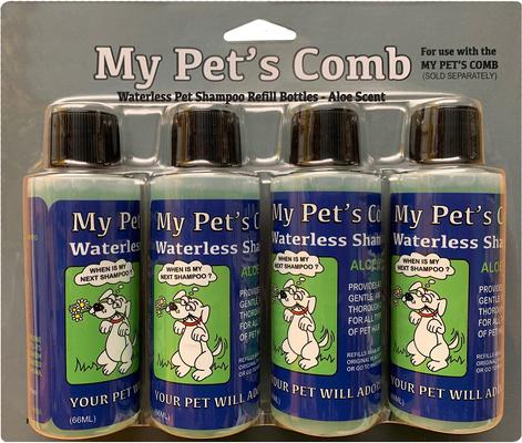 Waterless Dog & Cat Shampoo Refills, 4 count