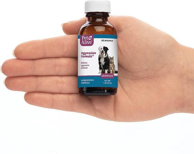 Fórmula homeopática para la agresión, para problemas de comportamiento en perros y gatos, frasco de 28 g