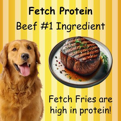 Fetch Fries Beef & Sweet Potato Dog Treats, 16-oz bag