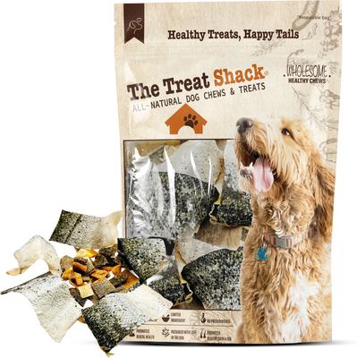 All-Natural Salmon Jerky Brittle & Skins Variety Pack Freeze-Dried Dog Treats, 6-oz bag, 6-oz bag