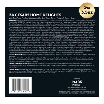 Home Delights Variety Pack Small Breed Adult Wet Dog Food, 3.5-oz tray, case of 24