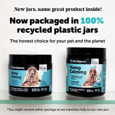 Hemp Calming Beef Flavored Calming & Anxiety Chews Supplement for Dogs, 90 count