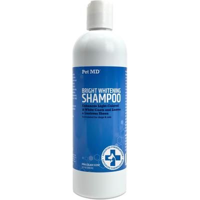 Champú blanqueador brillante para gatos y perros, botella de 355 ml