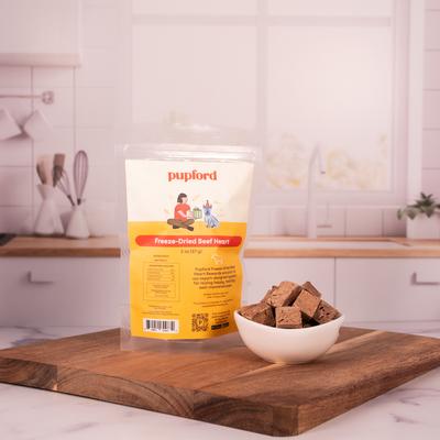 Beef Heart Freeze-Dried Limited Ingredient Dog Treats, 2-oz bag