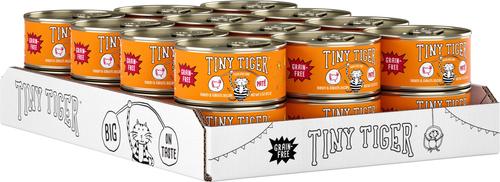 Bundle: Tiny Tiger Pate Turkey & Giblets Recipe Grain-Free Canned Cat Food, 3-oz, case of 24 + Fancy Feast Classic Turkey & Giblets Feast Canned Cat Food, 3-oz, case of 24