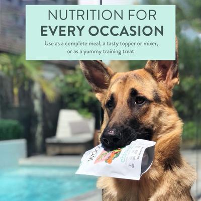 Woof Chicken Recipe Grain-Free Freeze-Dried Dog Treats, 1.76-oz bag