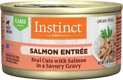 Salmon Entree Grain-Free Flaked Wet Cat Food, 3-oz can, case of 24