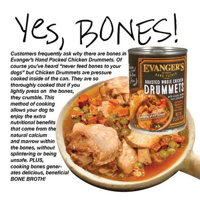 Grain-Free Hand Packed Roasted Whole Chicken Drummets Dinner Canned Dog Food, 12-oz, case of 12