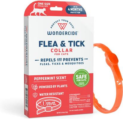 Natural Flea, Tick & Mosquito Repellent Cat Collar, Peppermint