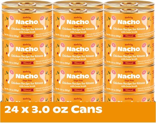 Chicken Recipe Minced Wet Kitten Food, 3-oz can, case of 24