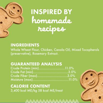 with Roasted Chicken Oven Baked Dog Treats, 3.5-lb bag