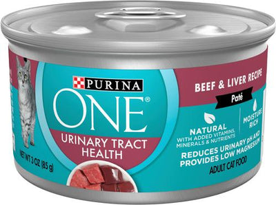 Urinary Tract Health Beef & Liver Recipe Wet Cat Food, 3-oz can, case of 24