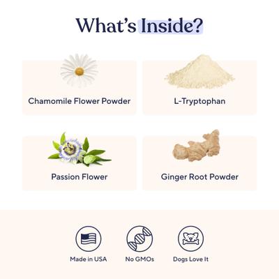 Calming Turkey Flavor Chews Dog Supplement, 60 count