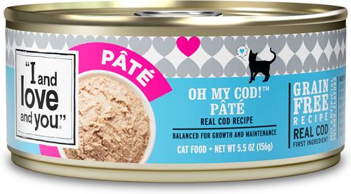 Oh My Cod! Pate Grain-Free Canned Cat Food, 5.5-oz, case of 12