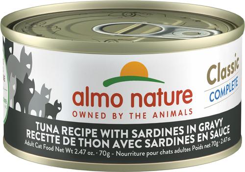 Classic Complete Grain-Free Tuna Recipe with Sardines in Gravy Cat Food, 2.47-oz, case of 12