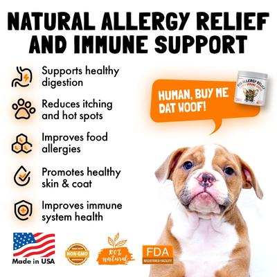 Allergy & Immune Support Chicken Flavored Chew Supplement for Adult Dogs, 30 count