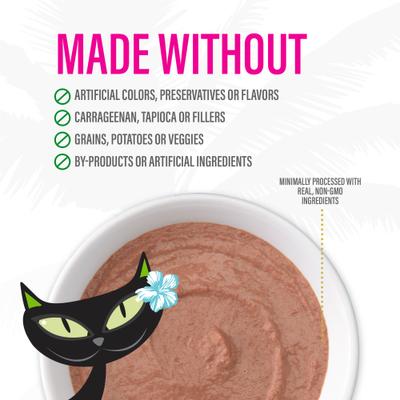 Luau Velvet Mousse Tuna & Mackerel Grain-Free Wet Cat Food, 2.8-oz pouch, case of 12