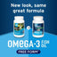 Free Form Omega-3 Fish Oil Snip Tip Capsule Supplements for Small Dogs & Cats, 60 count