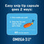 Free Form Omega-3 Fish Oil Snip Tip Capsule Supplements for Small Dogs & Cats, 60 count