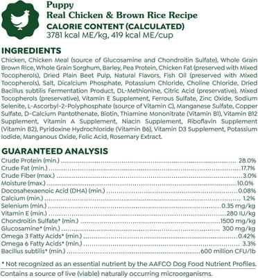 Smart Essentials Puppy High Protein Real Chicken & Brown Rice Dry Dog Food, 5.5-lb bag