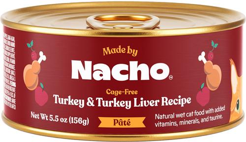 Turkey & Turkey Liver Recipe Grain-Free Pate Wet Cat Food, 5.5-oz can, case of 24