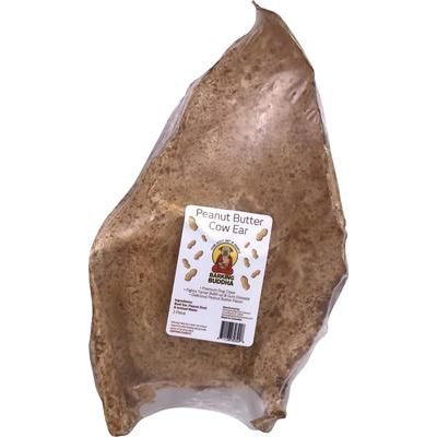 Golosinas para perros con orejas de vaca y mantequilla de maní