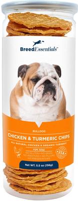 Bulldog Chicken & Turmeric Chips Grain-Free Dog Treats, 5.5-oz can