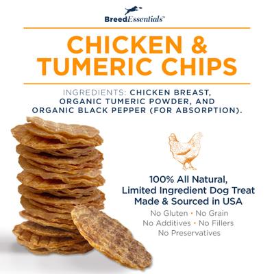 Bulldog Chicken & Turmeric Chips Grain-Free Dog Treats, 5.5-oz can