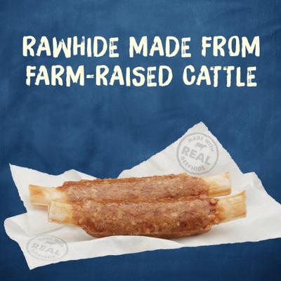 Rib Hide, Long-Lasting Small/Medium Dog Treats, 6 count pouch