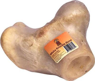White Beef Knuckle Bone Dog Treats, 8-in