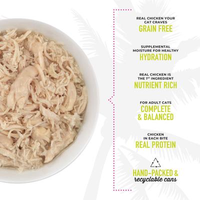 Luau Succulent Chicken in Chicken Consomme Grain-Free Canned Cat Food, 2.8-oz can, case of 12