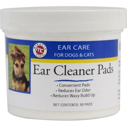 Almohadillas limpiadoras de oídos para perros y gatos, 90 unidades