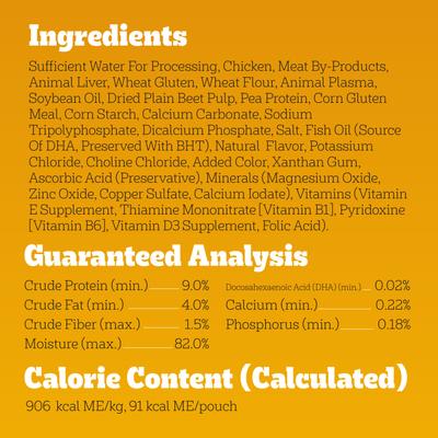 Choice Cuts Puppy Morsels in Sauce with Chicken Wet Dog Food, 3.5-oz pouch, bundle of 32