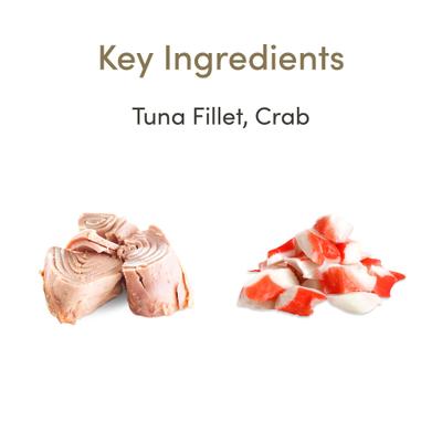 Tuna Fillet with Crab Recipe in Gravy Limited ingredient Cat Food Pots, 2.12-oz pot, case of 18