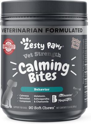 Vet Strength Turkey Flavored Chew Calming Supplement for Dogs, 90 count