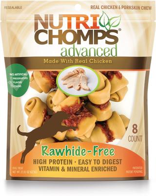 Advanced Real Chicken Knot Dog Treats, 8 count